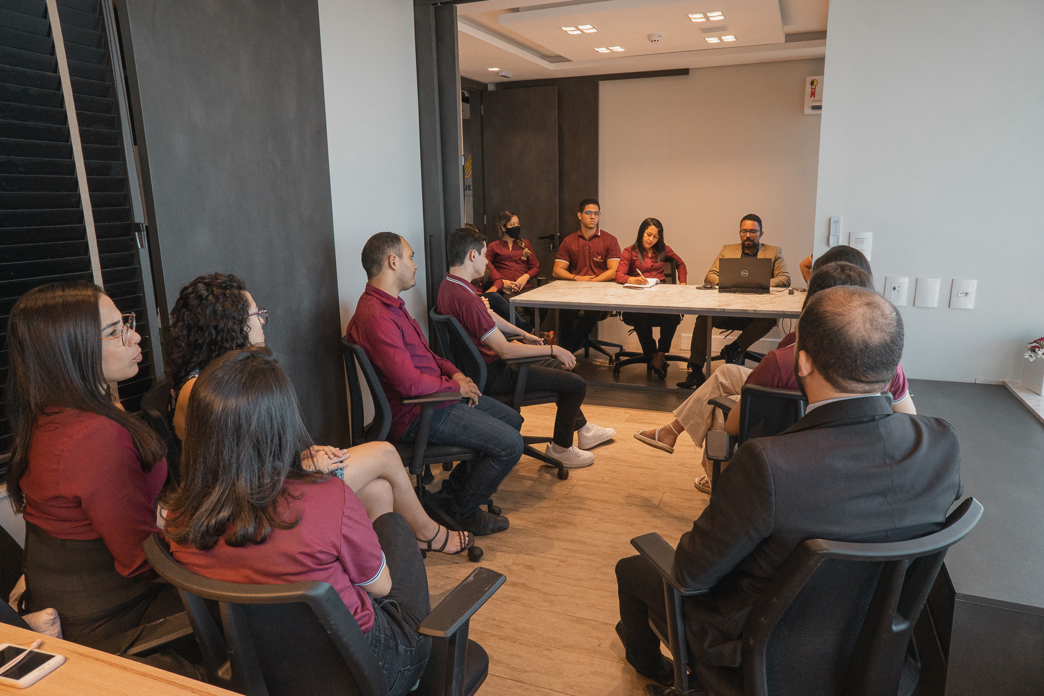 Foto profissional: Reunião com a equipe