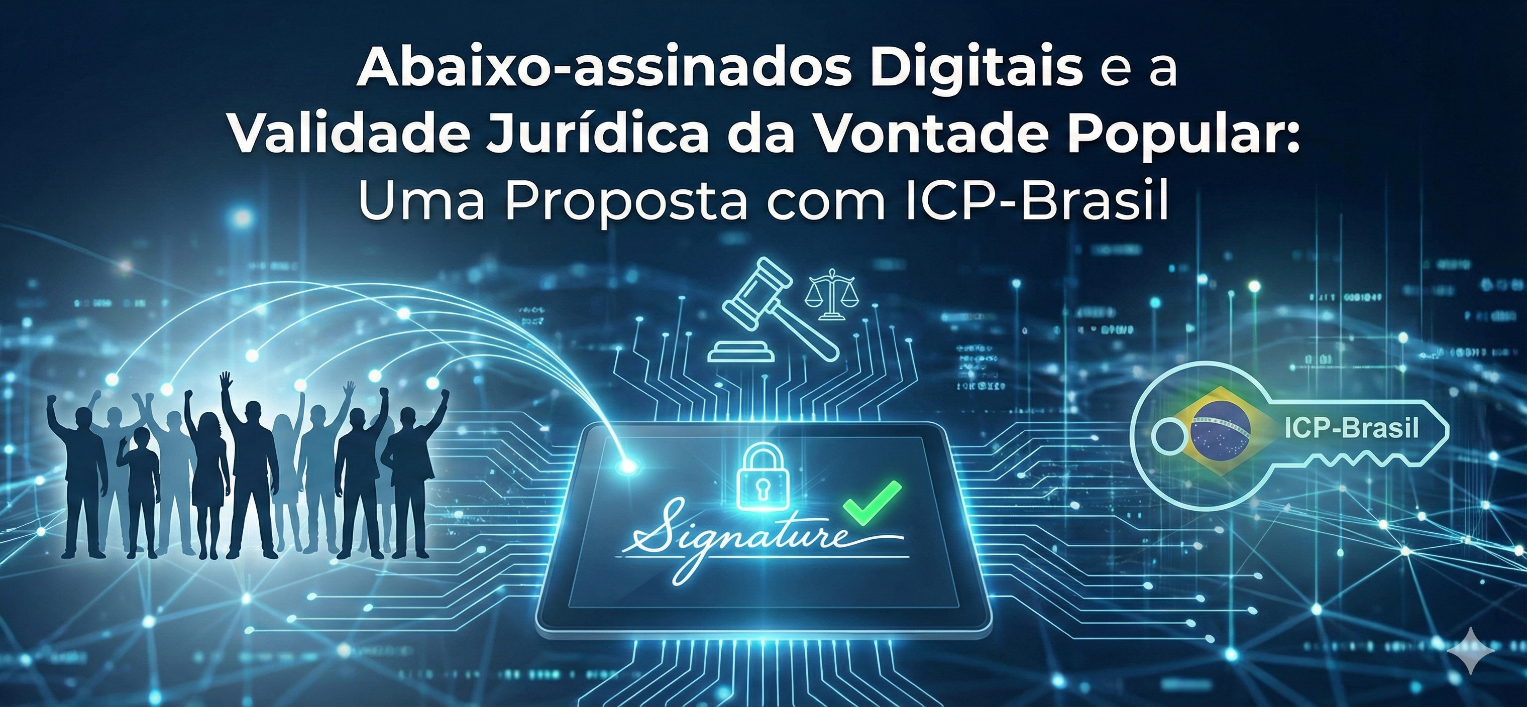 Imagem ilustrativa: Abaixo-assinados Digitais e a Validade Jurídica da Vontade Popular