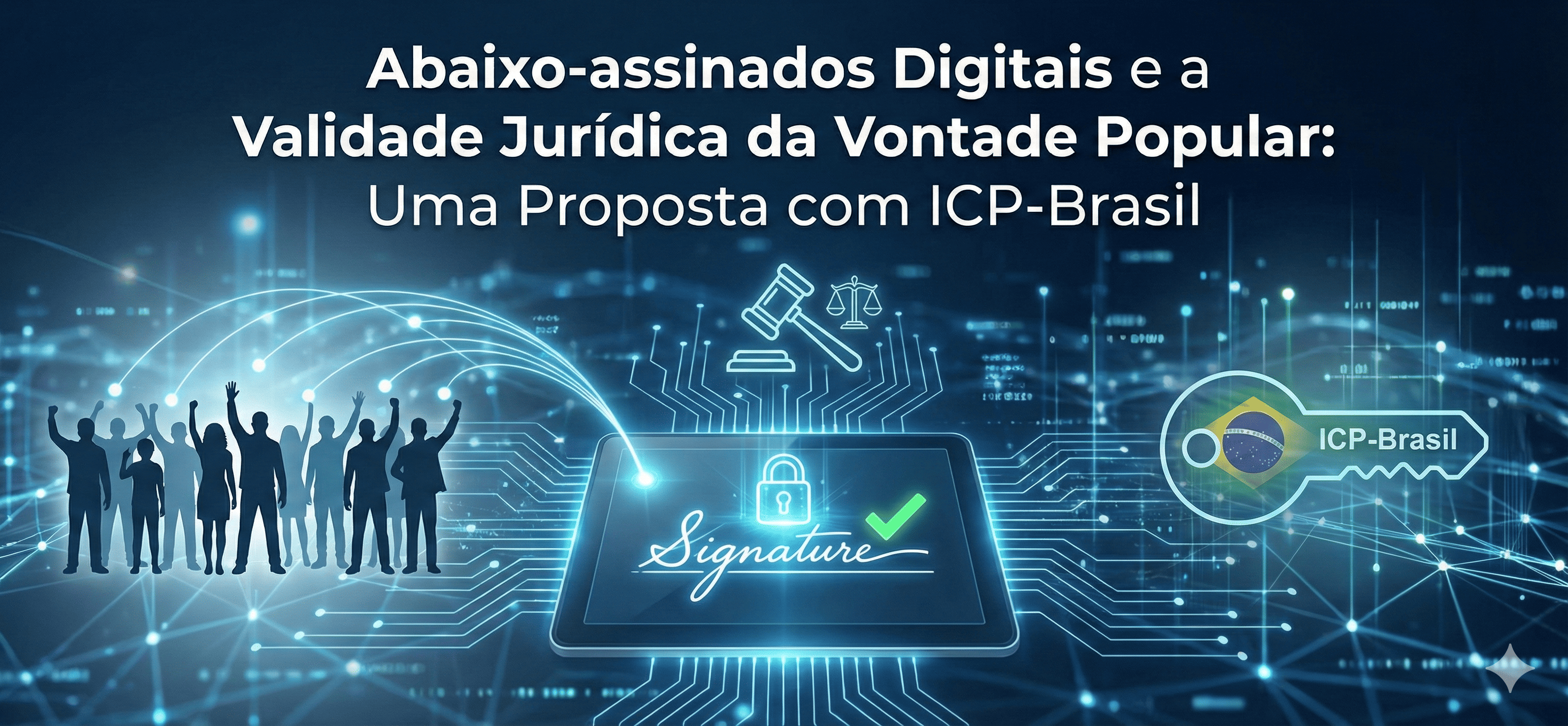 Imagem ilustrativa: Abaixo-assinados Digitais e a Validade Jurídica da Vontade Popular